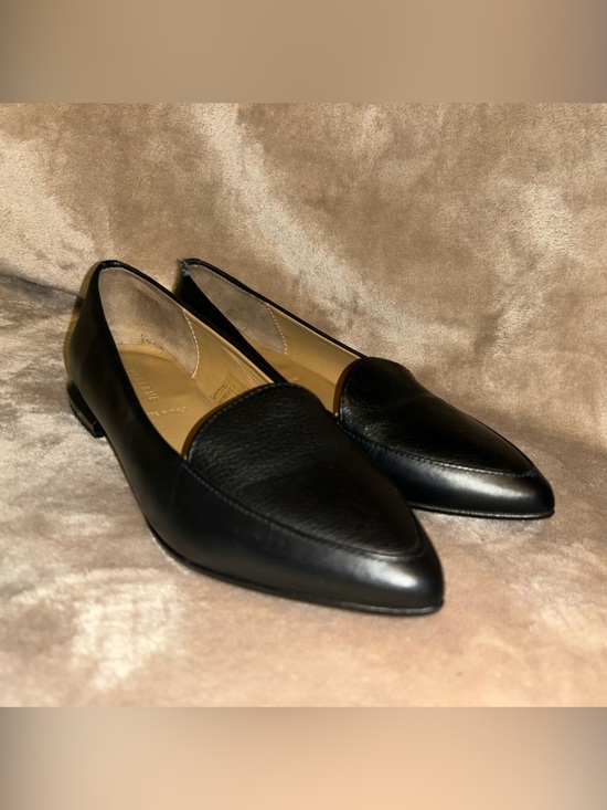 Everlane Shoes - Everlane The Modern Pointed Classic Black Leather Flats 7.5 Business Smart